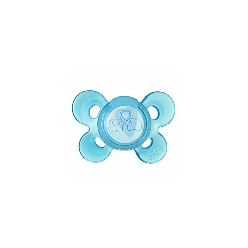 Chicco - suzeta silicon physio comfort, forma ortodontica, 6-12 luni, bleu