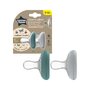 Suzeta Tommee Tippee Closer to Nature, 0-6 luni "Breast like pacifier", Verde/Gri, 2 buc - 1