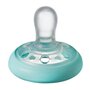 Suzeta Tommee Tippee Closer to Nature, 0-6 luni "Breast like soother", Alb/Verde, 4 buc - 5
