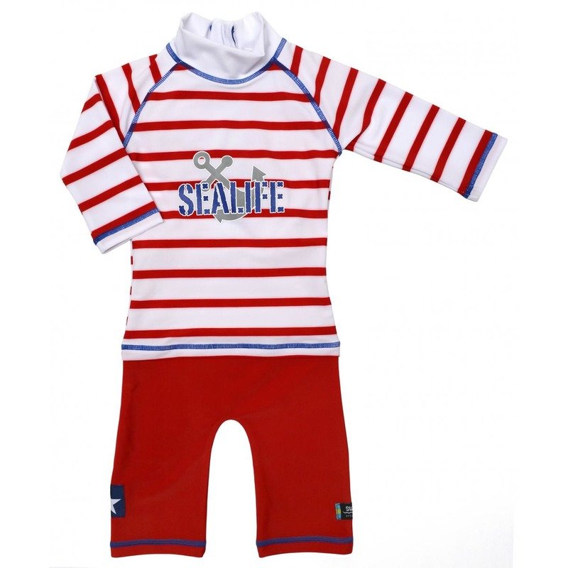 Costum de baie SeaLife red marime 86- 92 protectie UV Swimpy