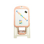 Tabla educationala cu scaunel, Toyz, Ted, Include magneti si markere, Inaltime reglabila, 50x44x68-100 cm, 3 ani+, Roz - 4