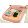 Tabla educationala cu scaunel, Toyz, Ted, Include magneti si markere, Inaltime reglabila, 50x44x68-100 cm, 3 ani+, Roz - 5