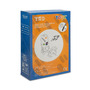 Tabla educationala cu scaunel, Toyz, Ted, Include magneti si markere, Inaltime reglabila, 50x44x68-100 cm, 3 ani+, Roz - 15
