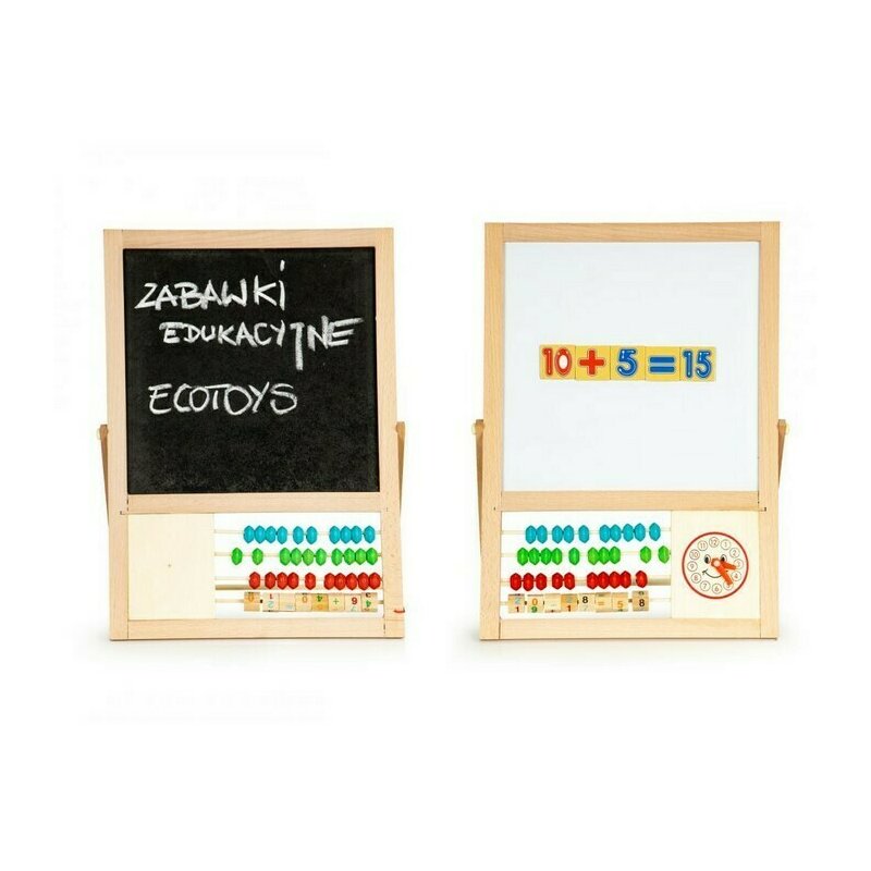 Tabla educationala cu abac si numere Ecotoys MB385