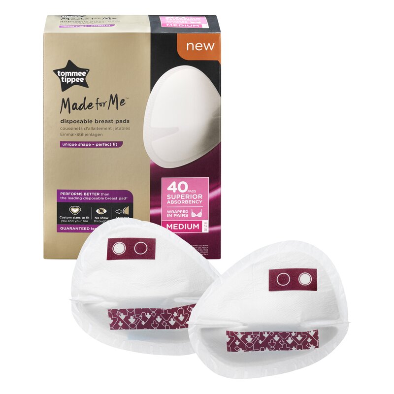 Tampoane pentru sani de unica folosinta Tommee Tippee Made for Me, marimea S, 40 buc