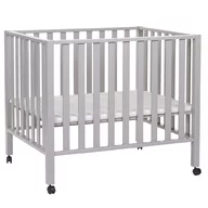 Tarc Childhome 94 cu roti 75x95 cm Lemn,  Gri
