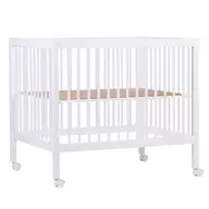 Tarc Childhome 97 cu roti 75x95 cm MDF Alb