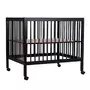Tarc Childhome 97 cu roti 75x95 cm MDF Negru - 1