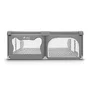 Tarc de joaca copii, Lionelo, Willow XL,180 x 200 cm, Pliere compacta, Include geanta de transport, Din plasa, Cu doua intrari laterale si fermoar, Cu ventuze pentru stabilitate, Conform cu EN 12227:2010, Gri - 7
