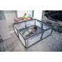 Tarc de joaca copii, Lionelo, Willow XL,180 x 200 cm, Pliere compacta, Include geanta de transport, Din plasa, Cu doua intrari laterale si fermoar, Cu ventuze pentru stabilitate, Conform cu EN 12227:2010, Gri - 19