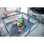 Tarc de joaca copii, Lionelo, Willow XL,180 x 200 cm, Pliere compacta, Include geanta de transport, Din plasa, Cu doua intrari laterale si fermoar, Cu ventuze pentru stabilitate, Conform cu EN 12227:2010, Gri - 23