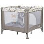 Tarc de joaca, FreeON, Patrat, Pliabil, Intrare cu fermoar, Laterale din plasa, 93x93x87 cm, Pana la 15 kg, 6 luni+, Gri - 1