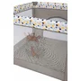 Tarc de joaca, FreeON, Patrat, Pliabil, Intrare cu fermoar, Laterale din plasa, 93x93x87 cm, Pana la 15 kg, 6 luni+, Gri - 3