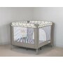 Tarc de joaca, FreeON, Patrat, Pliabil, Intrare cu fermoar, Laterale din plasa, 93x93x87 cm, Pana la 15 kg, 6 luni+, Gri - 5