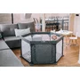 Tarc de joaca, FreeON, Hexagonal, Pentru bebe, Cu 4 manere, Intrare cu fermoar, Cu geanta de transport, 117 x 67 x 67 cm, Conform cu standardul european de securitate EN 12227:2010, Grey - 3