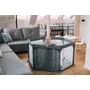 Tarc de joaca, FreeON, Hexagonal, Pentru bebe, Cu 4 manere, Intrare cu fermoar, Cu geanta de transport, 117 x 67 x 67 cm, Conform cu standardul european de securitate EN 12227:2010, Grey - 4