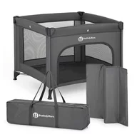Tarc pliant, Petite&Mars, Nook, 90 x 90 cm, Pliere compacta, Include geanta de transport, Intrare laterala, Pereti din plasa, Structura stabila, Pana la 15 kg, 0 luni+, Gri