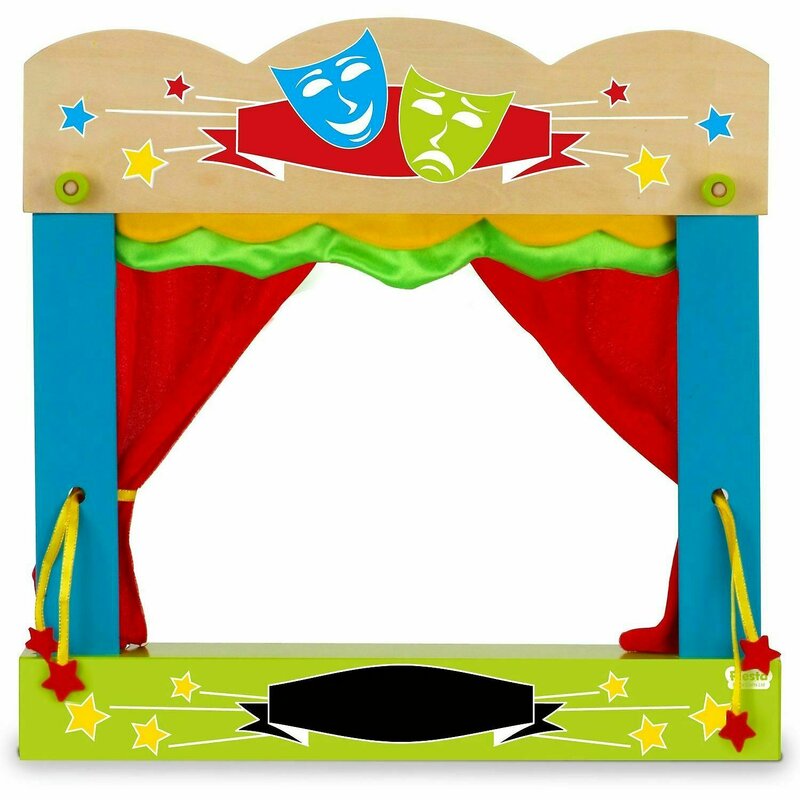 Fiesta crafts - teatru de papusi pentru marionete de deget