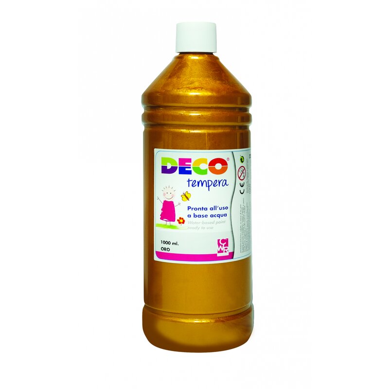 Cwr - vopsea tempera deco 1000 ml, auriu