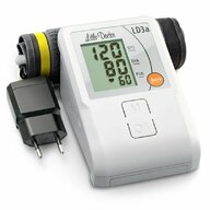 Little Doctor - Tensiometru electronic de brat LD 3A, adaptor inclus, afisaj LCD, memorare 90 de valori, alb