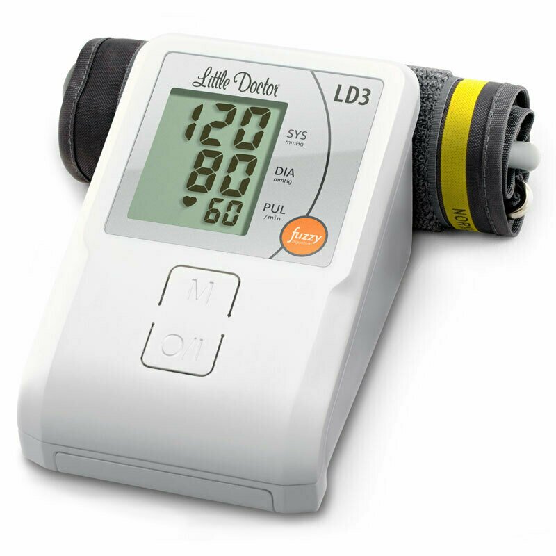 Little doctor - tensiometru electronic de brat ld3, afisaj lcd, memorare 90 de valori, alb