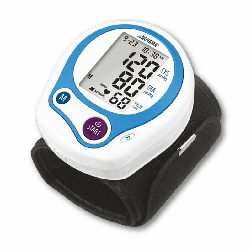 Novama - tensiometru electronic de incheietura wrist home, detectare aritmie, medie 3 masuratori, cutie de transport