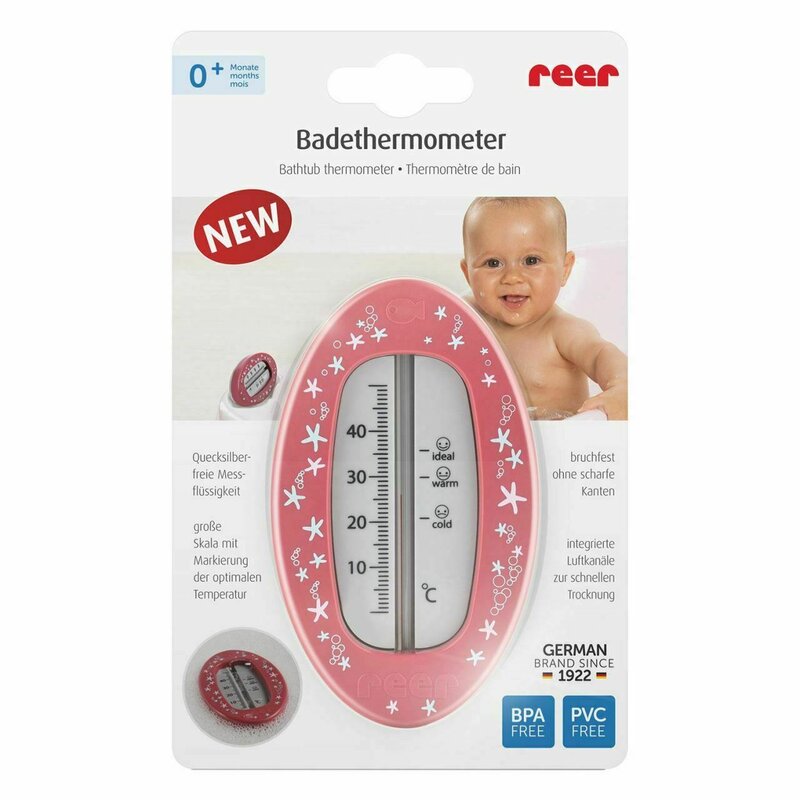 Reer - termometru de baie 24114 oval, rosu/violet