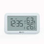 Termometru si higrometru, AirBi, Line BI1053, Digital, De camera, Cu ceas cu alarma, Memorie, Suport expandabil, Alb - 1