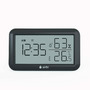 Termometru si higrometru digital de camera, ceas cu alarma, memorie, suport expandabil, negru, AirBi LINE BI1052 - 1