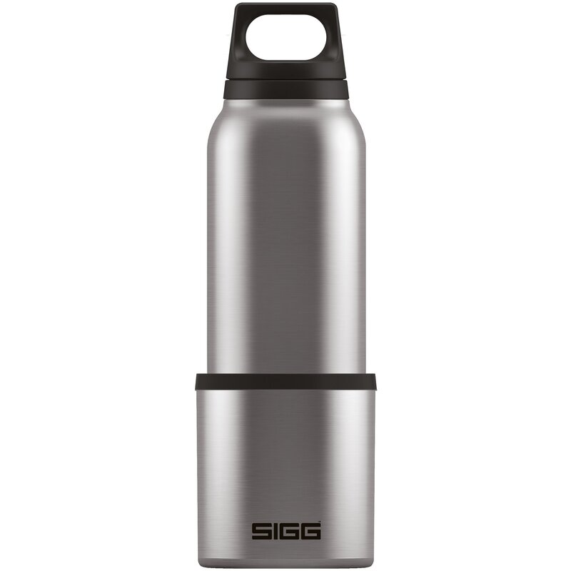 Sigg - termos lichide hot & cold brushed 500 ml din otel, gri/negru