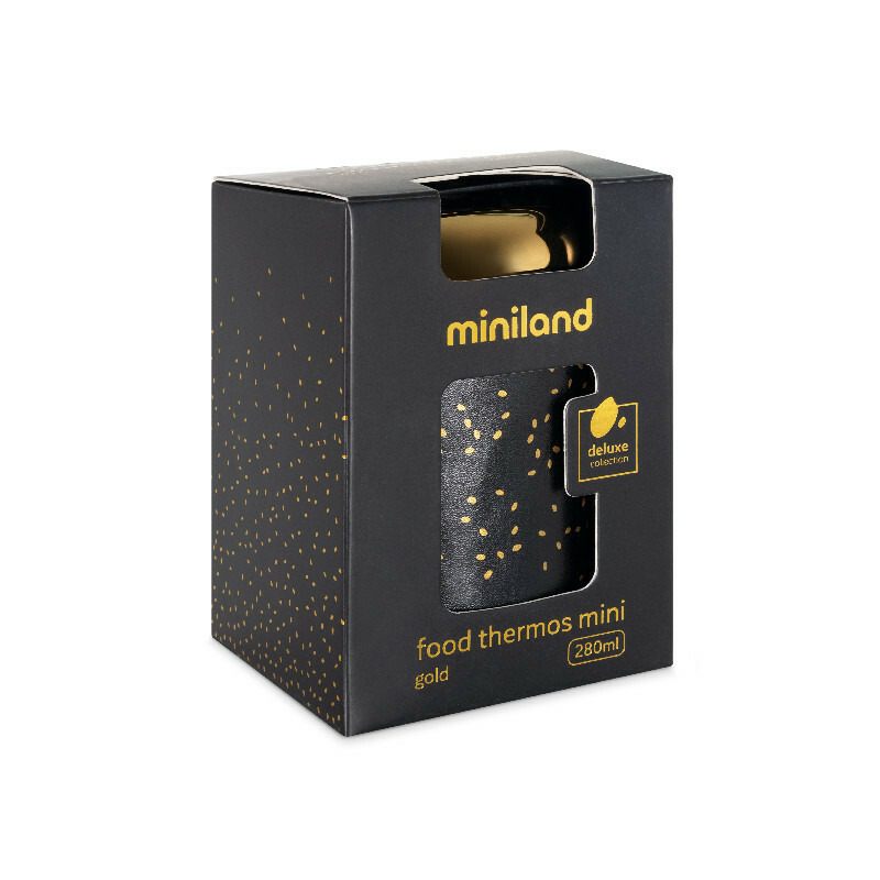 Termos Mancare Solida Deluxe 280 ml Gold Miniland