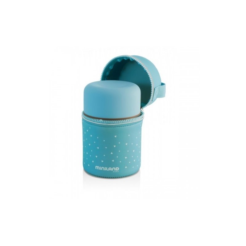 Miniland baby - termos mancare solida silky blue 600 ml