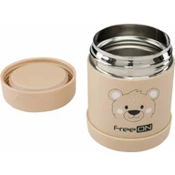 Termos, FreeON, Pentru alimente solide Din otel inoxidabil Mentine cald pana la 12 ore si rece pana la 24 ore, Beige Bear