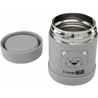 Termos, FreeON, Pentru alimente solide Din otel inoxidabil Mentine cald pana la 12 ore si rece pana la 24 ore, Grey Lion