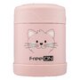 Termos, FreeON, Pentru alimente solide, Din otel inoxidabil, Mentine cald pana la 12 ore si rece pana la 24 ore, Pink Kitty - 3
