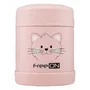 Termos, FreeON, Pentru alimente solide, Din otel inoxidabil, Mentine cald pana la 12 ore si rece pana la 24 ore, Pink Kitty - 3