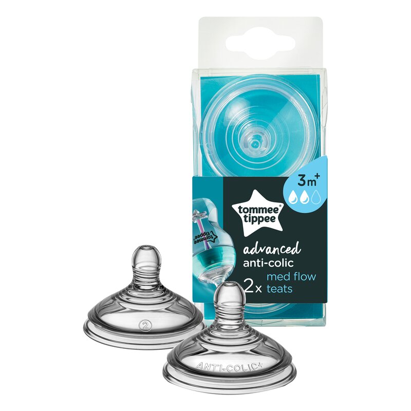 Tommee tippee - set tetine advanced cu sistem de ventilatie , flux mediu