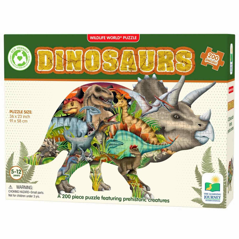 THE LEARNING JOURNEY – PUZZLE DINOZAURI 200 PIESE Jucarii & Cadouri
