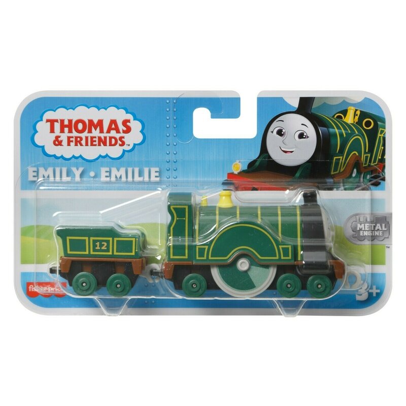 Mattel - THOMAS LOCOMOTIVA CU VAGON PUSH ALONG EMILY