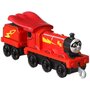 Mattel - Locomotiva James , Thomas and Friends ,  Cu vagon, Push along - 2