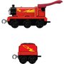 Mattel - Locomotiva James , Thomas and Friends ,  Cu vagon, Push along - 5