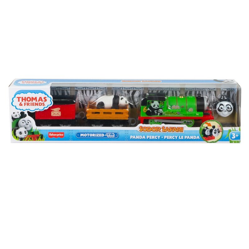 Mattel - Locomotiva Safari Panda Percy , Thomas and Friends , Motorizata