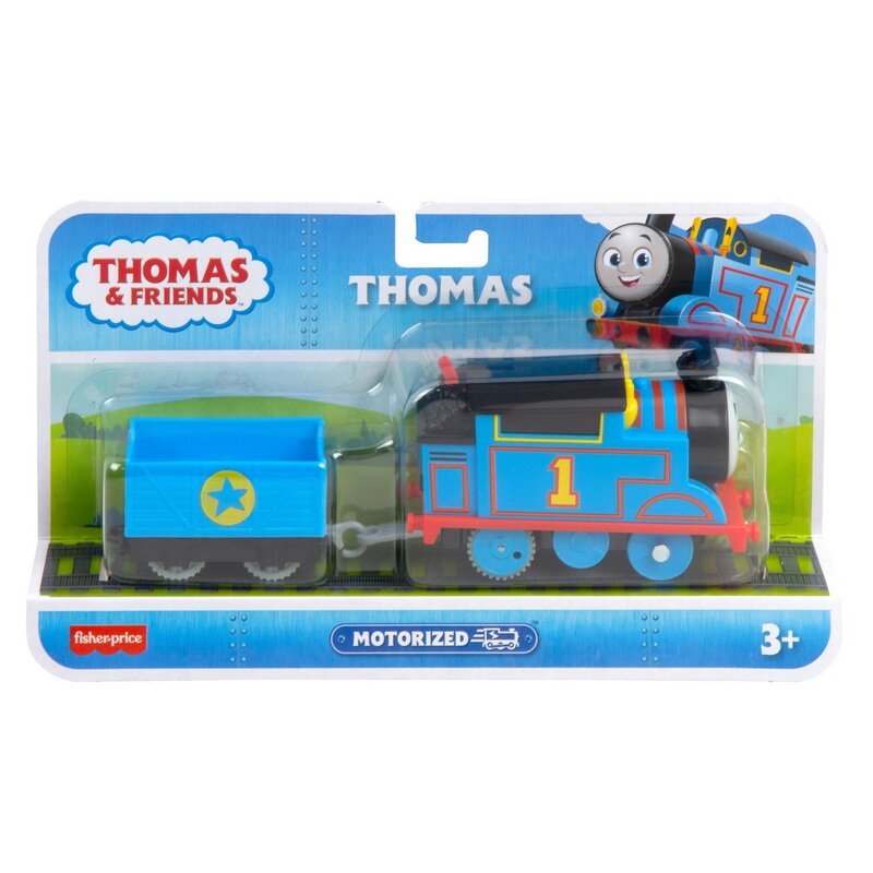 personaje din locomotiva thomas și prietenii săi Mattel - THOMAS LOCOMOTIVA MOTORIZATA THOMAS CU VAGON