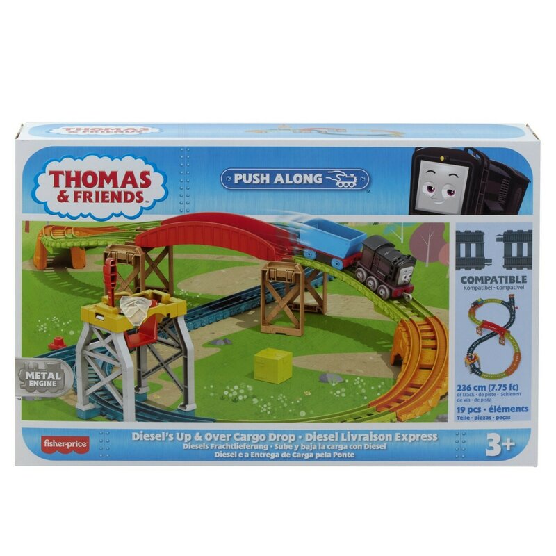 THOMAS SET DE JOACA CU LOCOMOTIVA PUSH ALONG DIESEL SI ACCESORII Jucarii & Cadouri