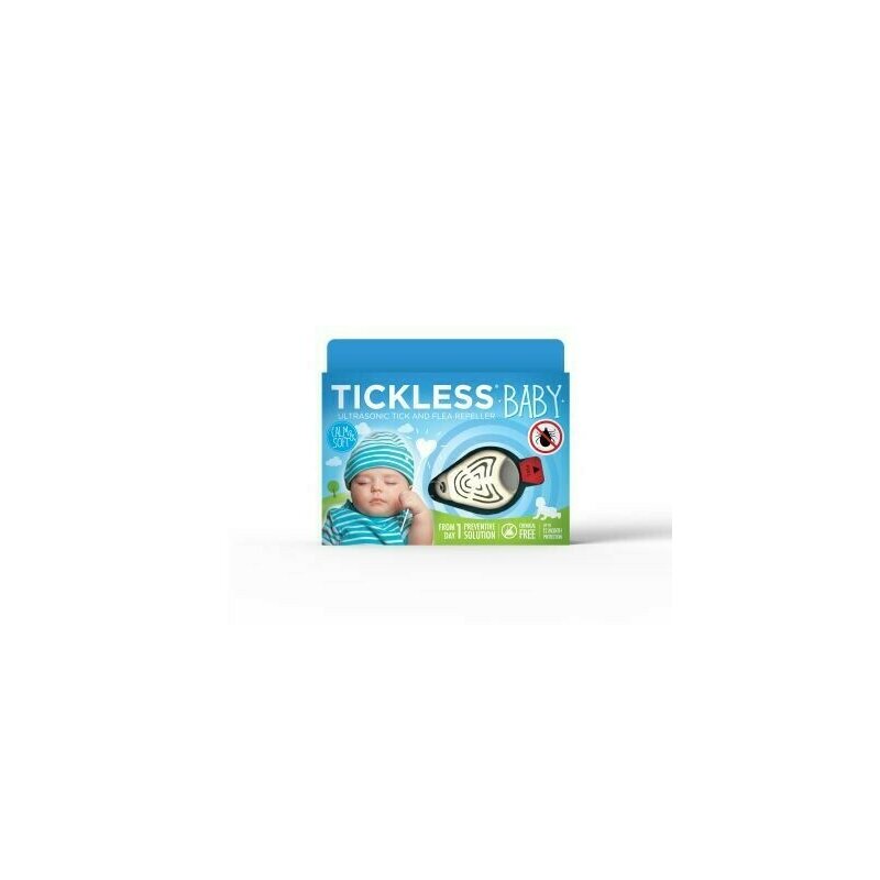 Tickless - Baby Anti capuse - Repelent ultrasonic anticapuse pentru copii 0-5 ani - culoare alb