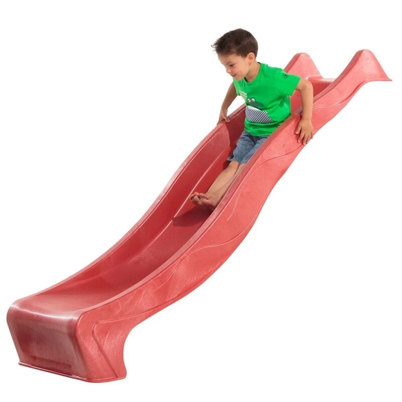Kbt - tobogan hdpe rex, lungime rampa 120 cm, rosu