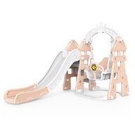 Tobogan MyKids cu leagan, cos de bachet, jucarie muzicala Pink