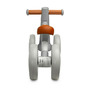 Bicicleta de echilibru, Toyz, Fara pedale, Cadru metalic, Roti din spuma, 58 x 24 x 36 cm, 1-3 ani, Gri - 4