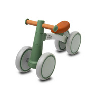 Bicicleta de echilibru, Toyz, Fara pedale, Cadru metalic, Roti din spuma, 58 x 24 x 36 cm, 1-3 ani, Verde