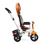 Tricicleta copii, Toyz, Mecanism de pedalare libera, Suport picioare, Control al directiei, Pliabila Wroom, Portocaliu - 6